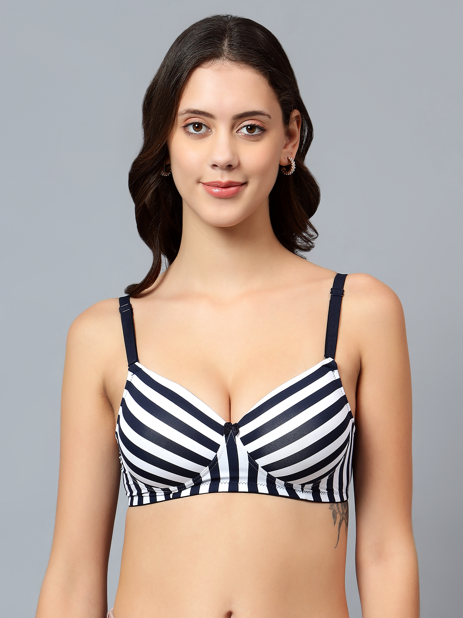 Zebra printed bra